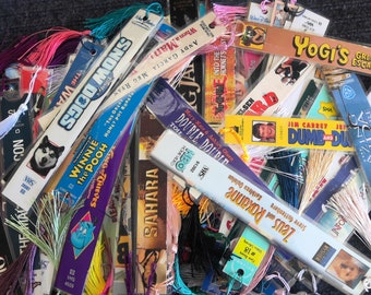 Upcycled VHS Movie Spine Bookmark: Retro Book Lover Gift listing #30