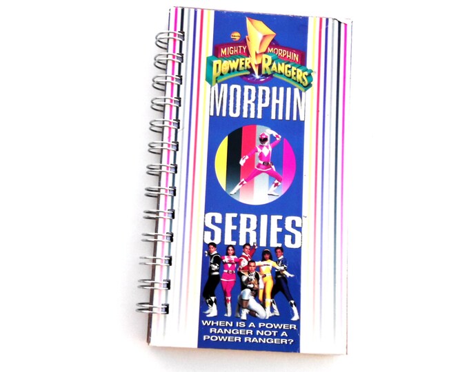 Power Rangers Morphin Recycled VHS Notebook Junk Journal, Unique Gift ...
