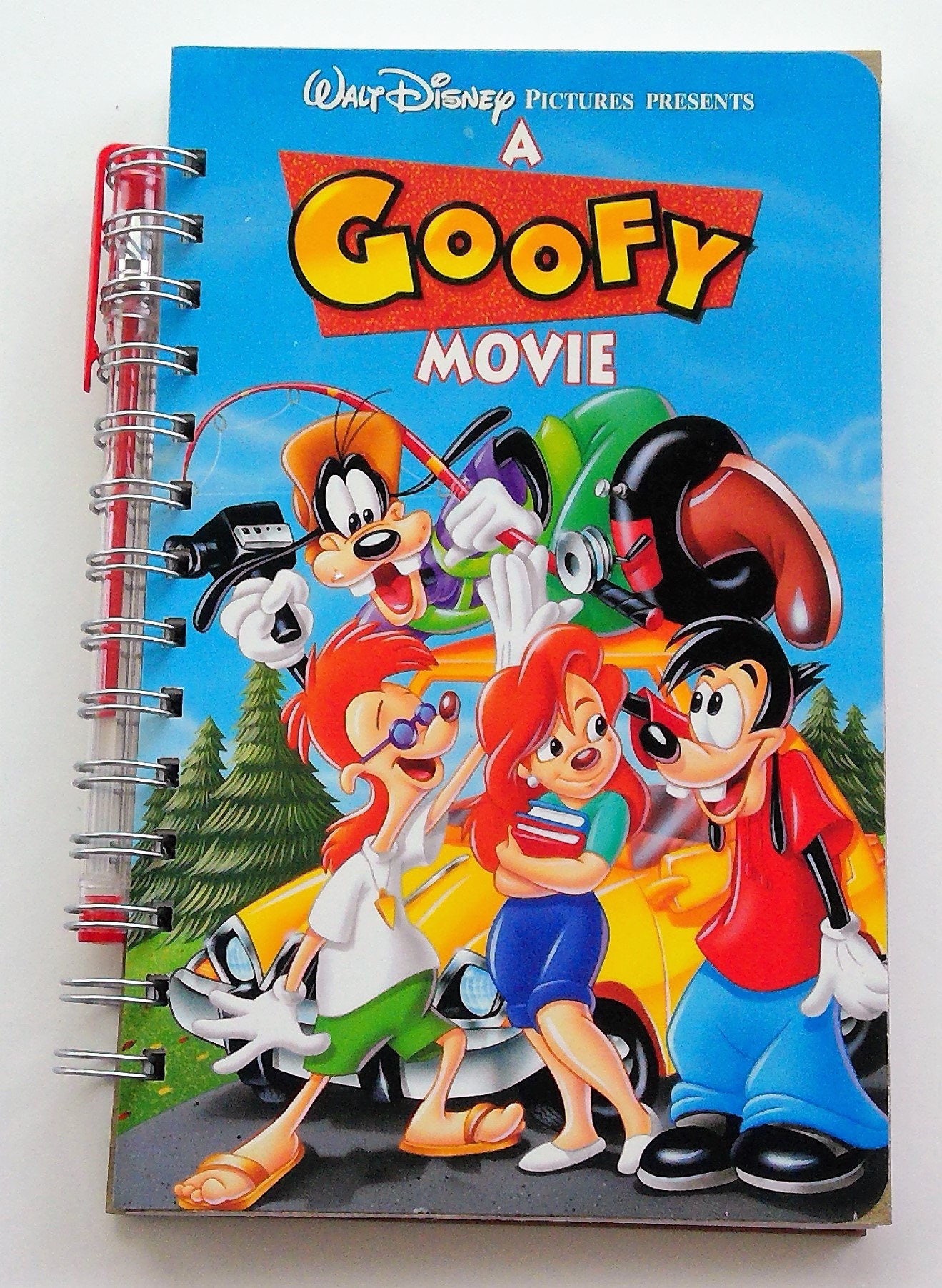 A Goofy Movie VHS Cover Notebook, Upcylced Vhs Cover