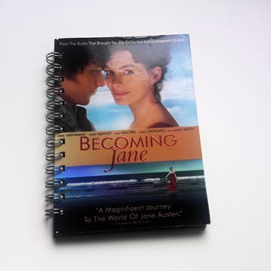 Becoming Jane recycled VHS//DVD notebook junk journal, unique gift, purse notebook, upcycled VHS movie, blank book, nostalgic, friendship