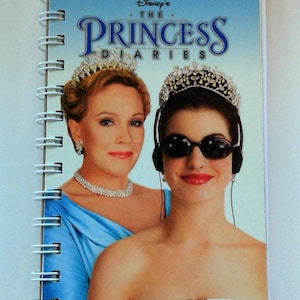 Princess Diaries VHS notebook, movie notepad, blank notebook, VHS cover, purse notebook, VHS cover junk journal