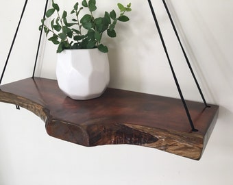 Reclaimed Wood Shelf, Wood Shelf, Live Edge Shelf