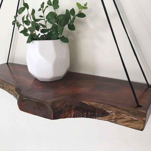 Live Edge Shelf Etsy