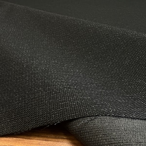 Automotive upholstery fabric-Black-by the yard