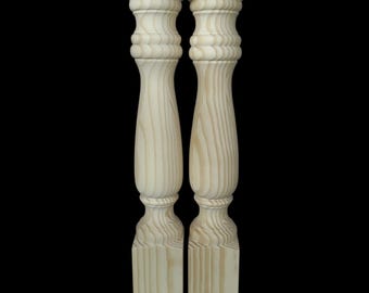 Kitchen Island Table Legs, 5 x 34 1/2&quot;, Set of 4, Unfinished, Sanded and Stain Ready, Handmade in Norfolk, VA. Home of the US Atlantic Fleet