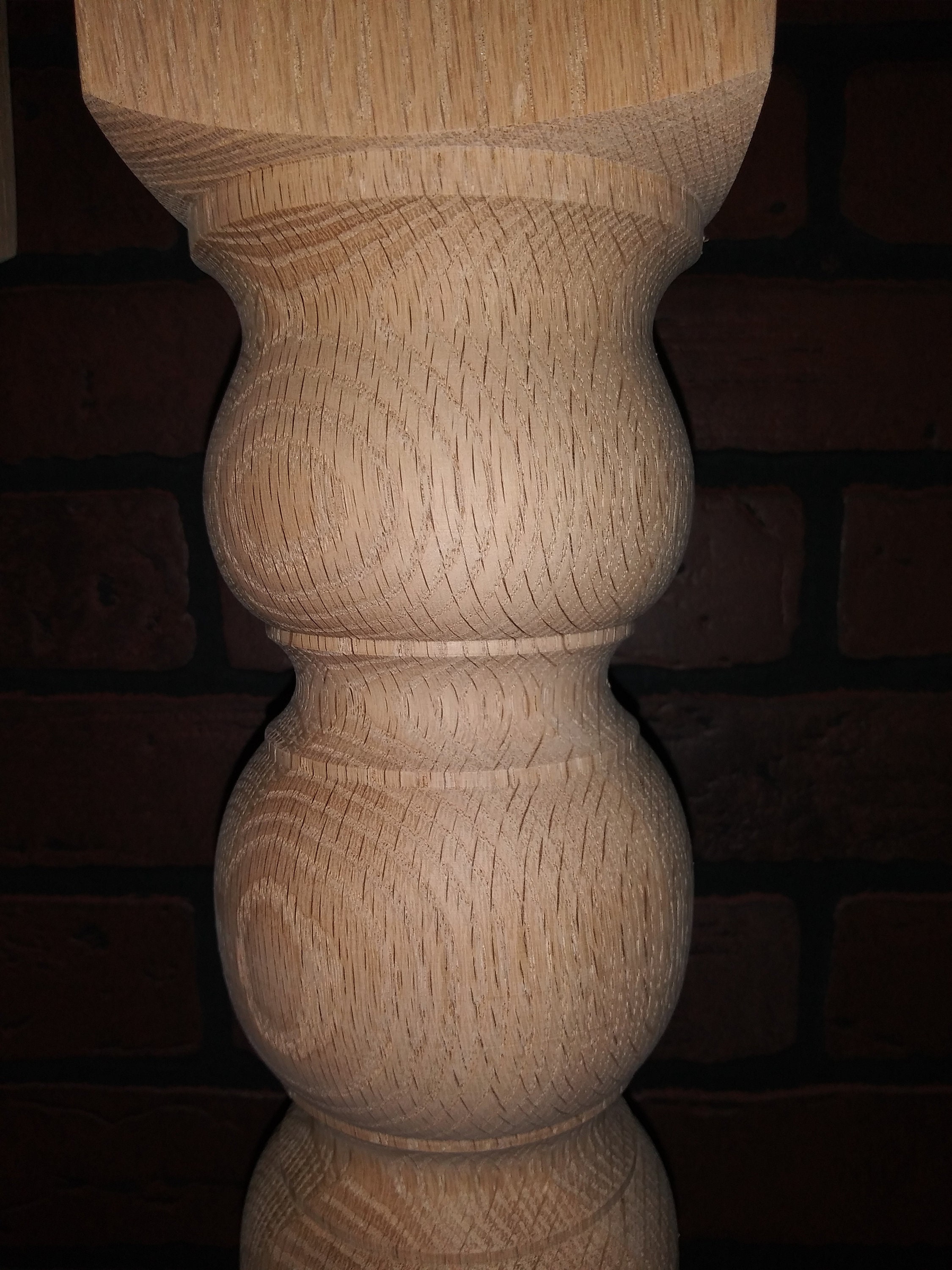Genuine Hand Turned Fluted Red Oak Farm Table Legs 4 X 4 X Etsy