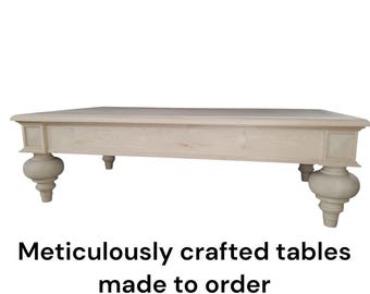 Maple coffee table, 63 x 36 x 19, Made to order, Hand rubbed polyurethane Finsh, Handmade in Norfolk, Va. Home of the US Atlantic Fleet