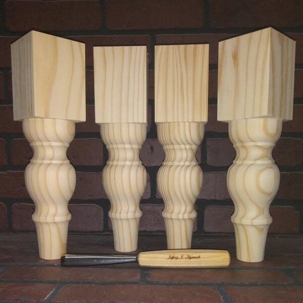 Turned Wood Bed Legs Etsy