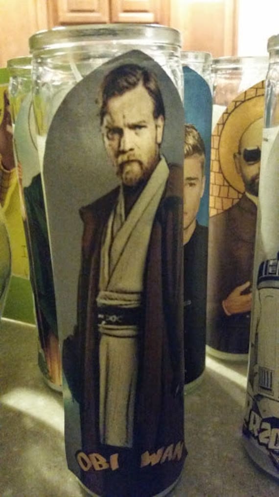 Obi Wan Saint Candle Obi Wan Prayer Candle Star Wars Etsy
