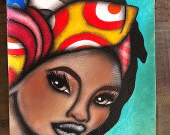 African Girl  portrait/ Watercolor Painting /Art 8 x 10 / Wall Art/ Home Decor / Watercolor Painting