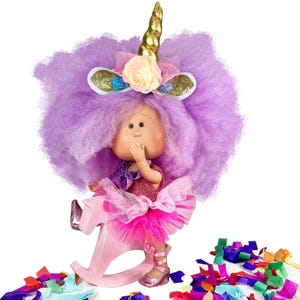 Mia Unicorn Doll Mia 12&#39;&#39; from Nines D&#39;Onil /Handmade Dolls