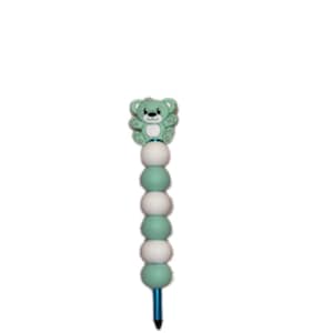Blue Bear Beaded Crochet Hook Size 5mm/H