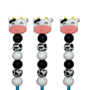Happy Cow Beaded Crochet Hook Size 5mm/H
