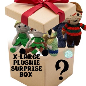 X- Large Crochet Plushie Surprise Box, Handmade Crochet X-Large Plushies Surprise Boxes, Multiple Options