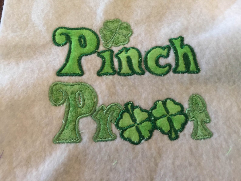 Patrick/'s Day St Pinch Proof St Patty/'s Day Applique Embroidered Bodysuit Tshirt Tee Colors Newborn Toddler
