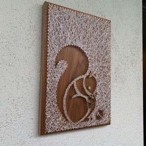Squirrel With Acorn String Art - Etsy