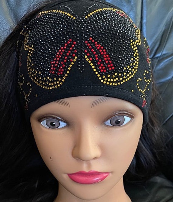 NEW Monarc Butterfly Bl/gold/red Polly Pony Headband - Etsy  display picture 1
