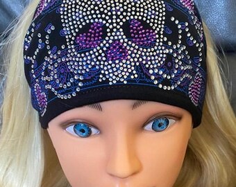 Purple Hanky Heart Skull                  Polly Pony Headband