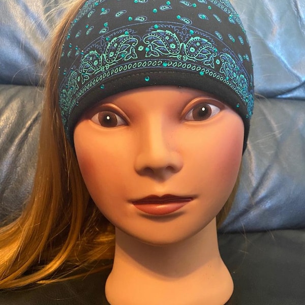 The Dotty Hanky/Teal   Polly Pony Headband