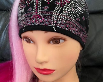 New Hanky/ Cross/Wings /Hot Pink/   Polly Pony Headband