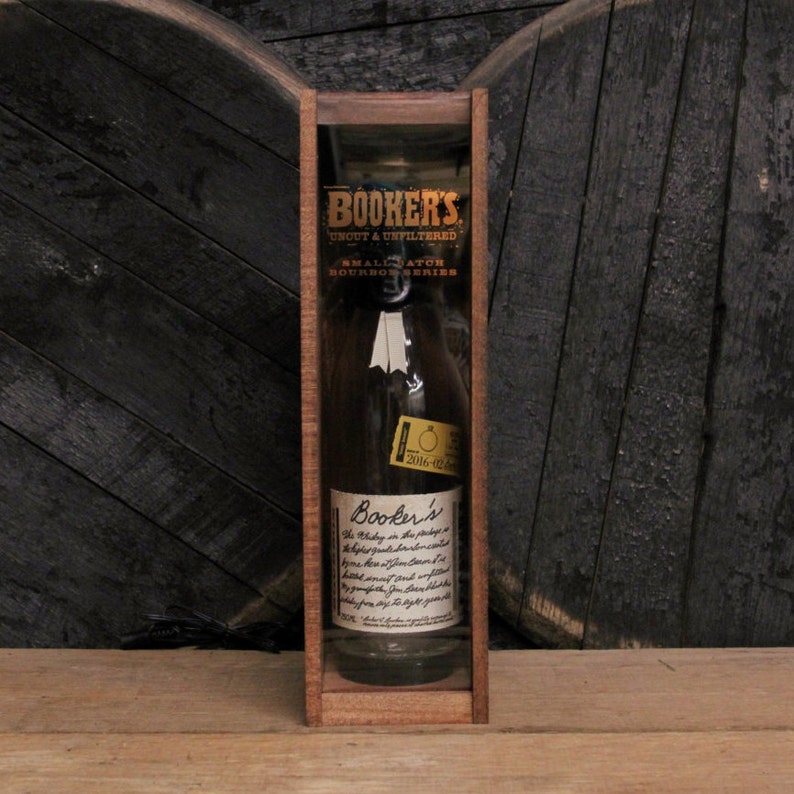 Booker's Bourbon Display Box Lamp Gift For Men Whiskey Etsy