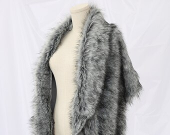 plus size faux fur wrap