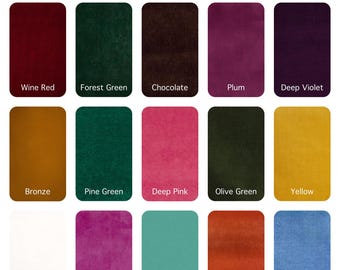 Velvet Swatch, Stretch Velvet Upholstery Fabric by Meter Yard, Solid Fabric for Curtains, Soft Velour Fabric