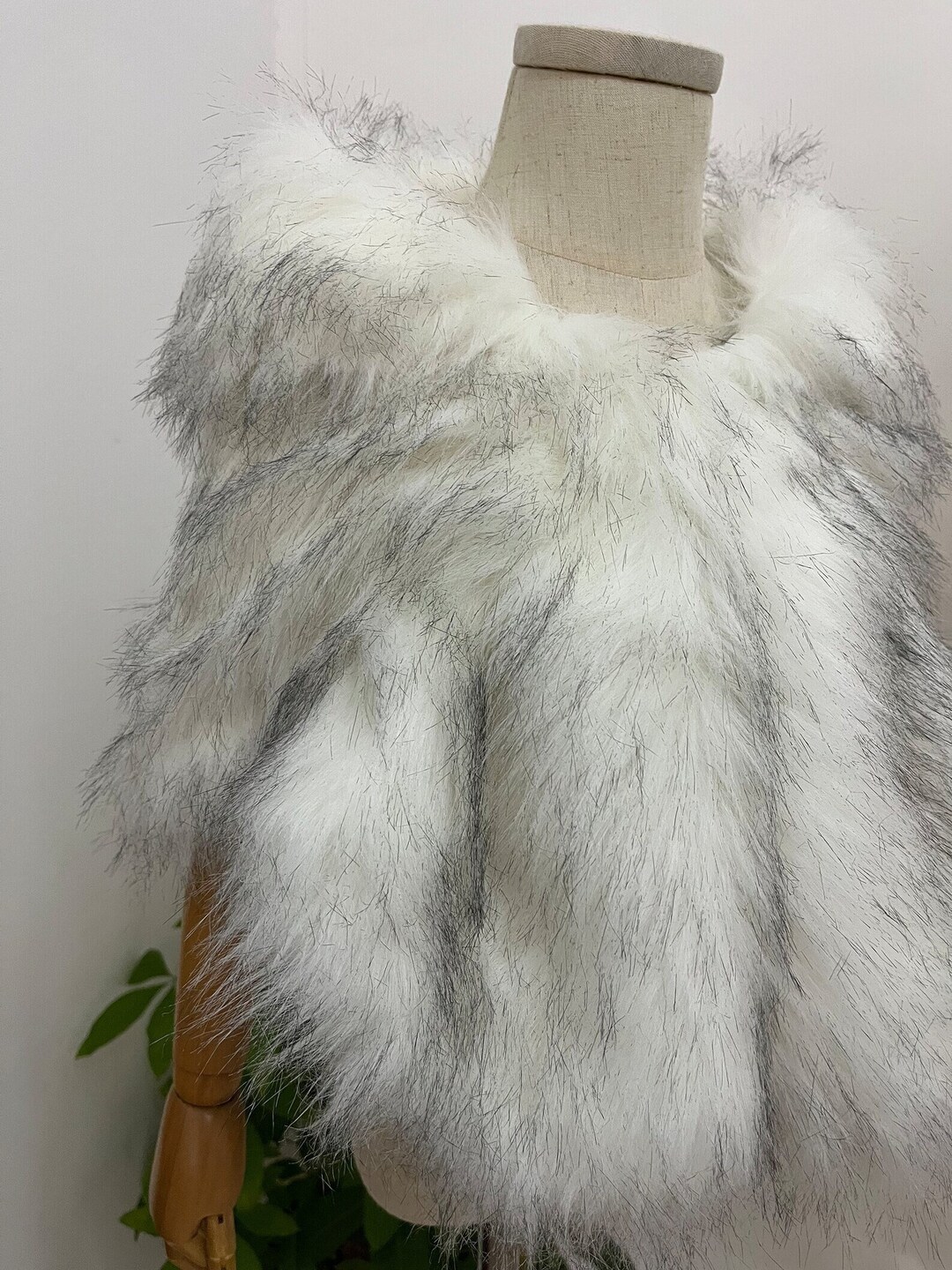 White Faux Fur Shawl for Flower Girl, Child Fur Coverup Wedding, Kid Fur Bolero Etsy