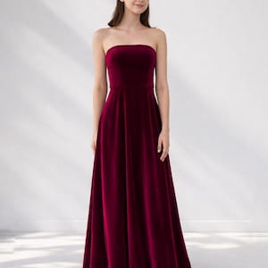 velvet bridesmaid dresses etsy Olive Green Velvet Bridesmaid Dress