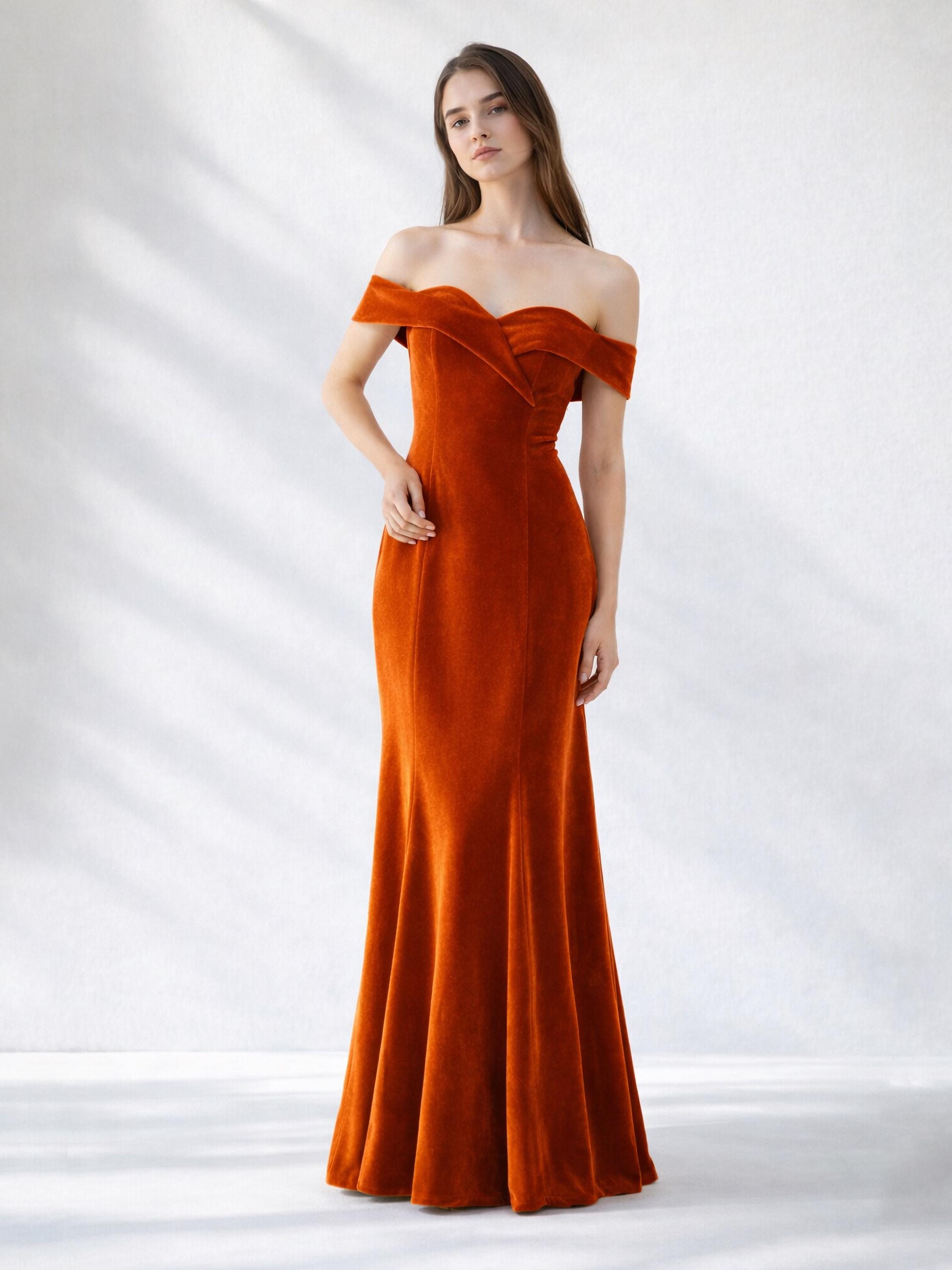rust red bridesmaid dresses Rust Ribbed Knit Bodice Maxi Dress - Short Sleeve Dresses