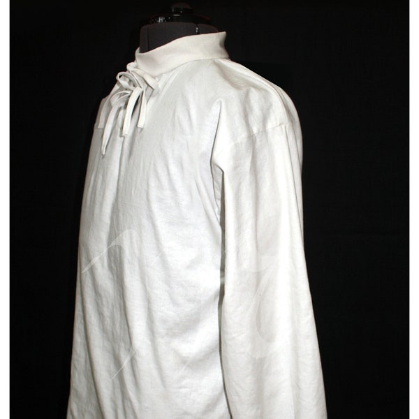 Renaissance men's shirt, Elizabethan underclothing, basic garment, 16th-17th centuries