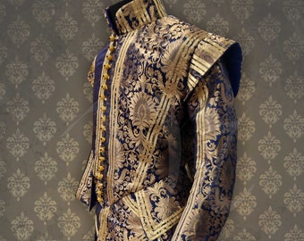 Komplettset | Seidenwams und Trunkhose, Renaissance-Jacke aus reiner Seide, Hofmode, barocker Adliger