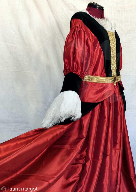 Baroque Mantua Dress, 17th Century Court Gown - Etsy Hong Kong