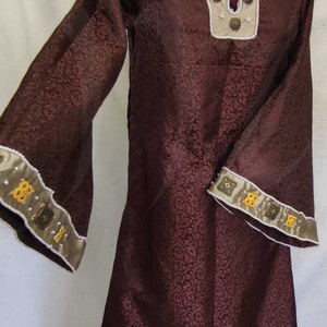 Bliaut, Medieval Dress, Women&#39;s Gothic Cotte, Tied Kirtle, Late 12th Century