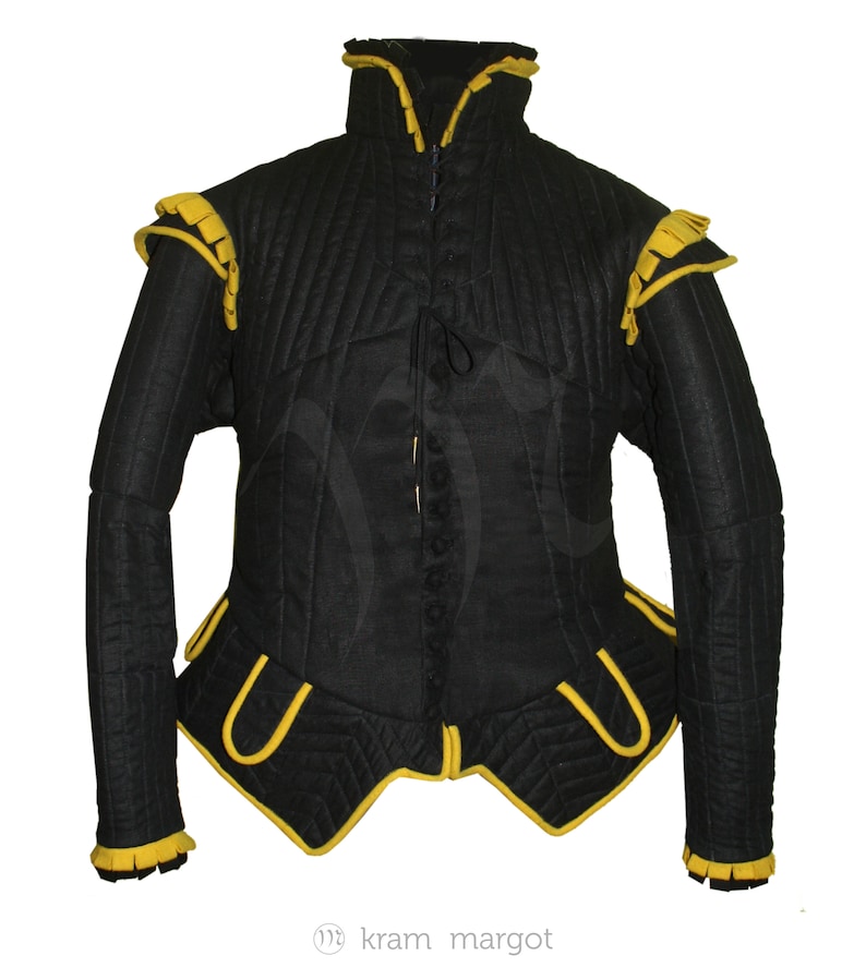 A historical fencing padded jacket. Doublet XVI century. Etsy
