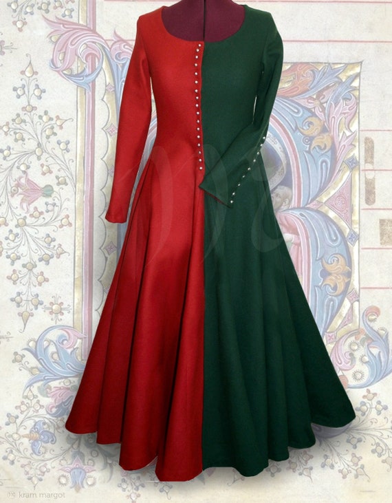 Medieval cotehardie cottehardie cotardie cotehardie Etsy