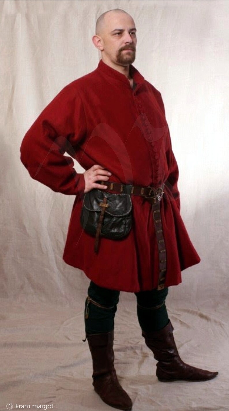 Robe Medieval Male Gown Men's Working Garment 16th - Etsy