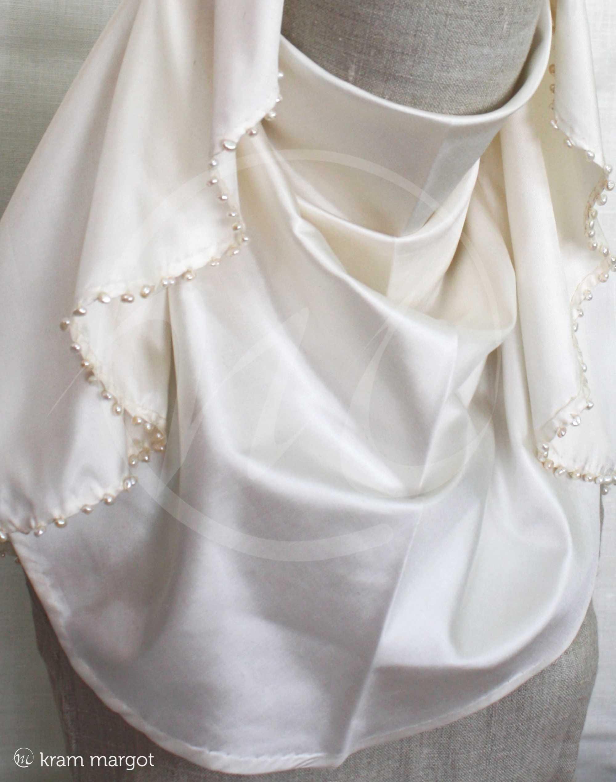 Silk Fillet With River Pearls, Medieval Women's Headdress, Accessories ...