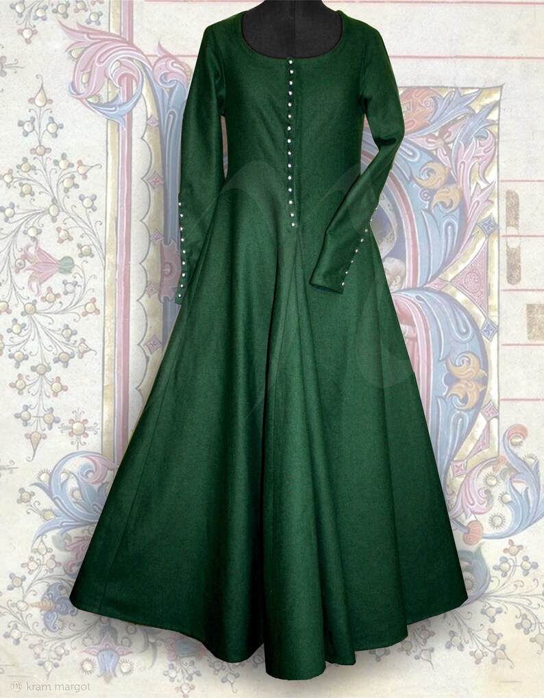 Medieval cotehardie cottehardie cotardie cotehardie Etsy