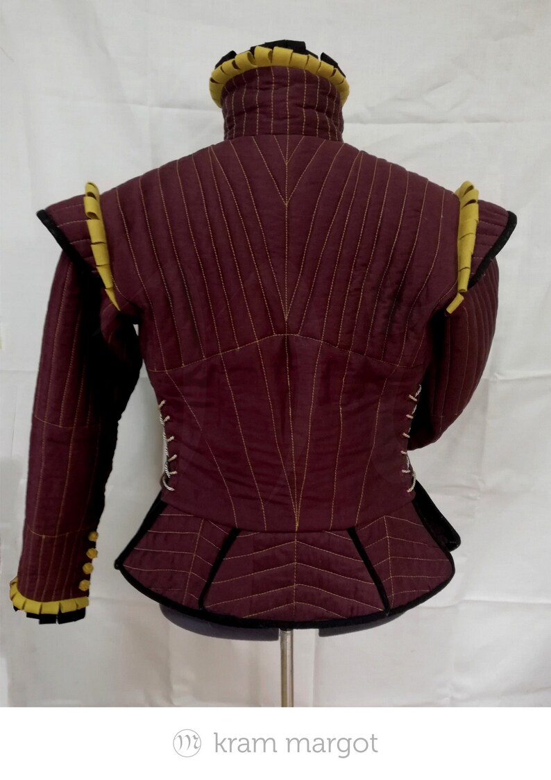 A historical fencing padded jacket. Doublet XVI century. Etsy