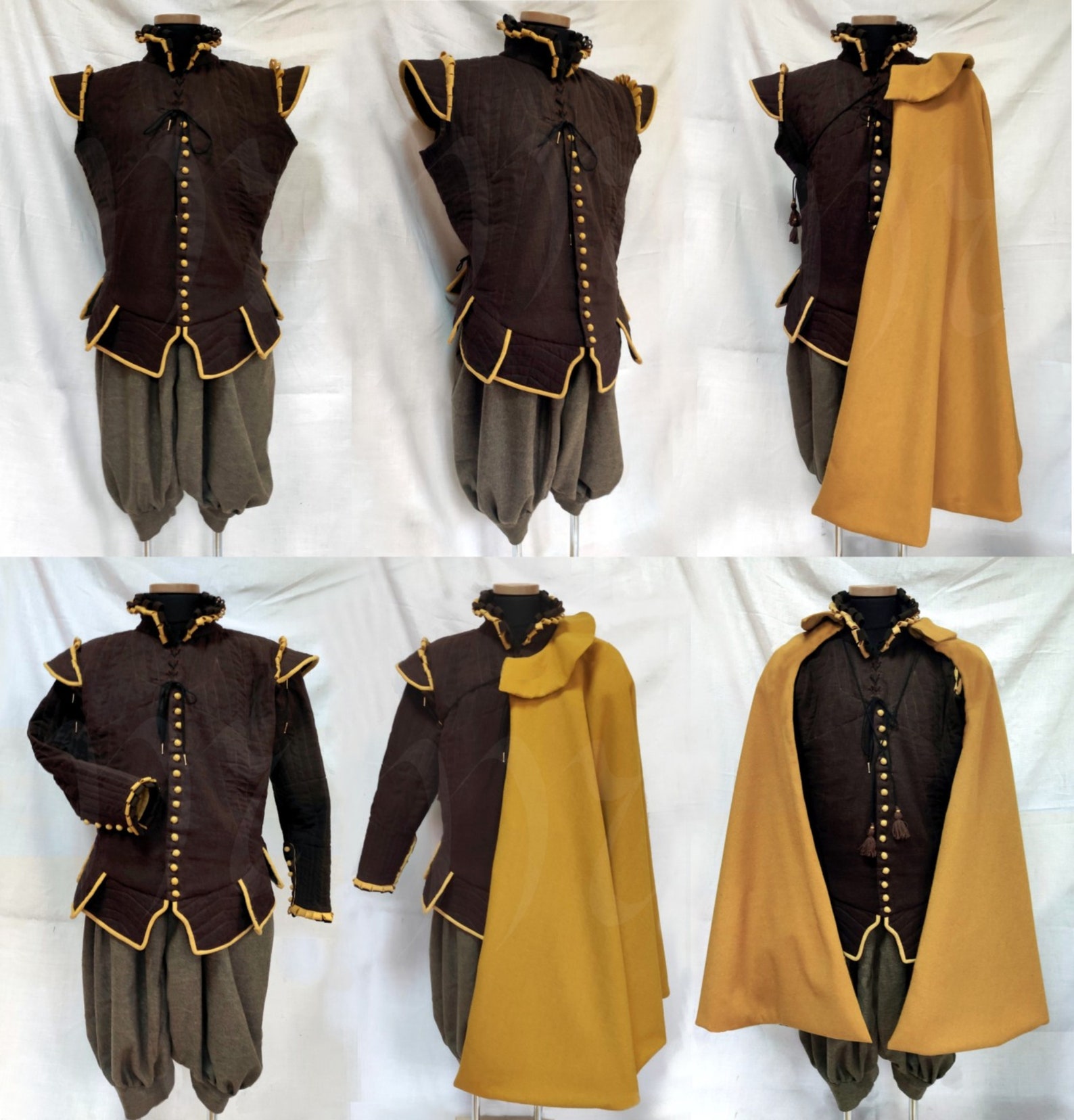 Wams Arming Jerkin Fencing Early Baroque Man Padded Etsy