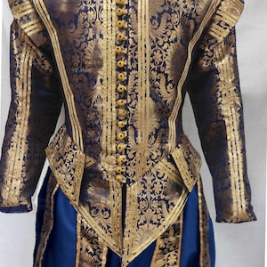 Custom Baroque Doublet and Breeches, Renaissance Brocade Outfit