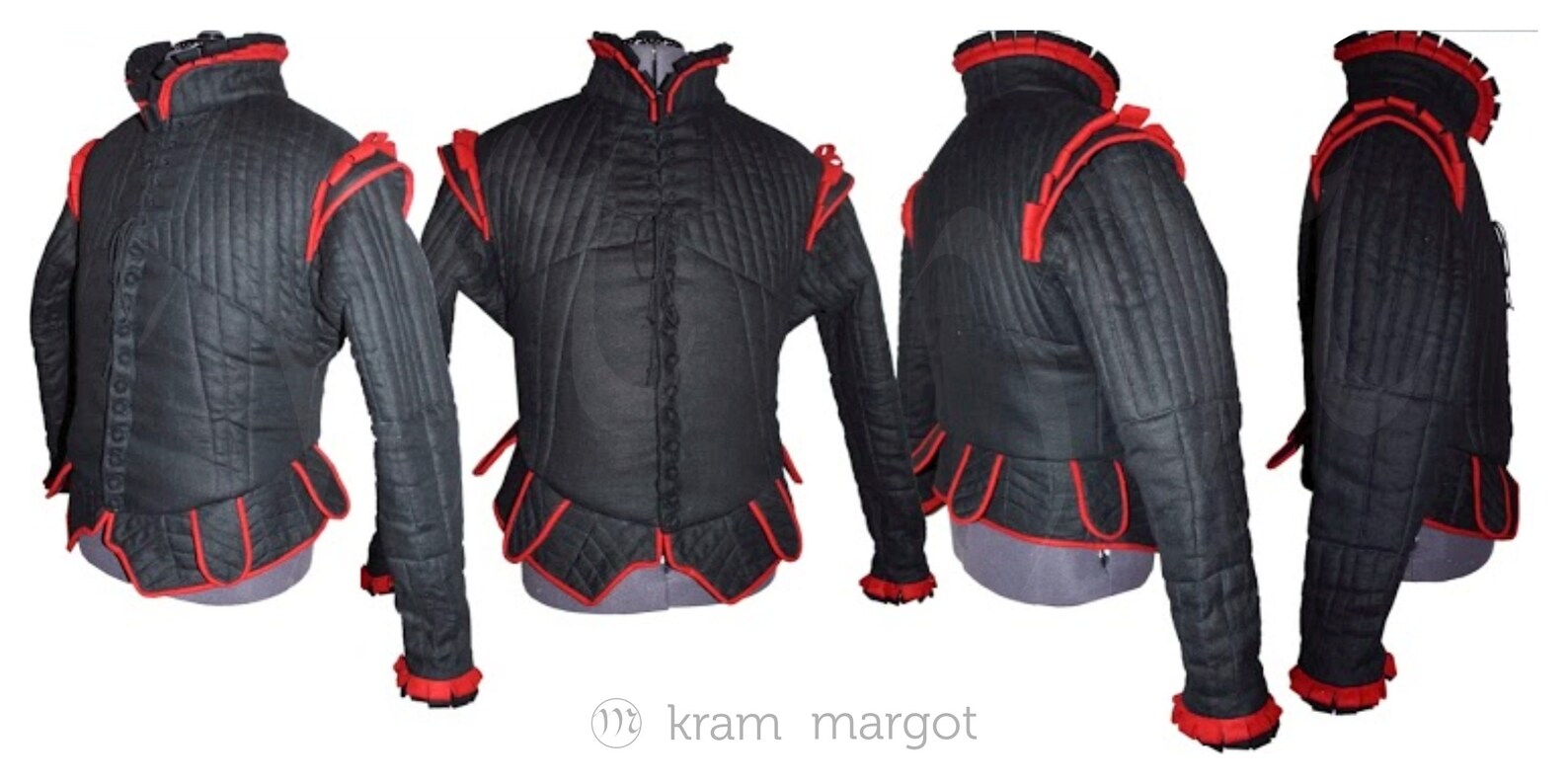 A historical fencing padded jacket. Doublet XVI century. Etsy
