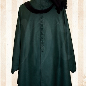 Robe, Medieval Male Gown, Short Wool Dress for Men, Tailor-Made Working Garment, 14th-15th Centuries