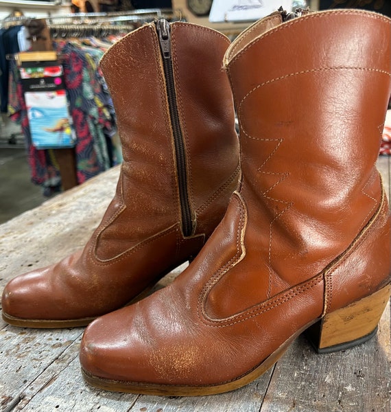 vintage western style boots - image 1