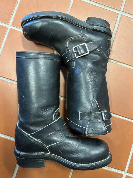 Chippewa Vintage Engineer Boots - Etsy UK