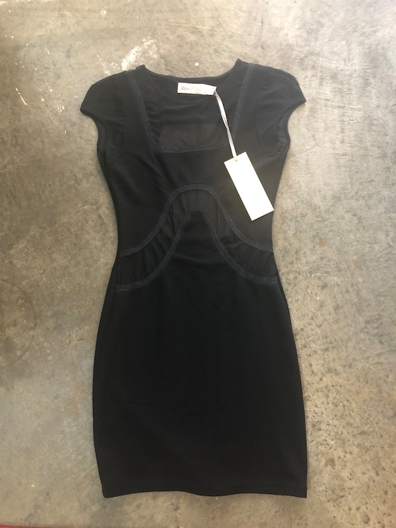 blue dress for baby girl Alice McCall Black Mesh Floral Embroidered One Shoulder Dress - BOPF