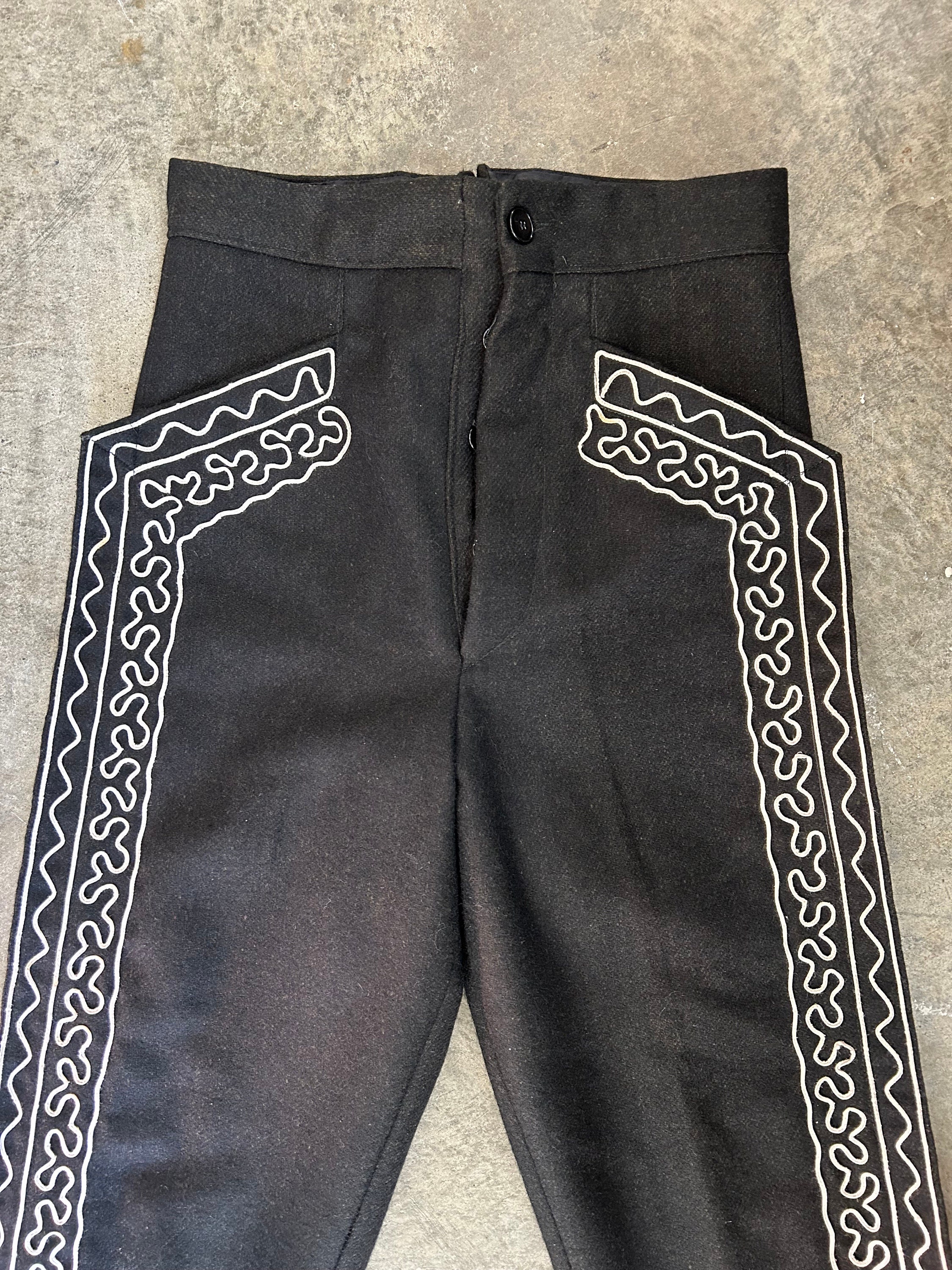 Vintage Mexican Wool Trousers - Etsy