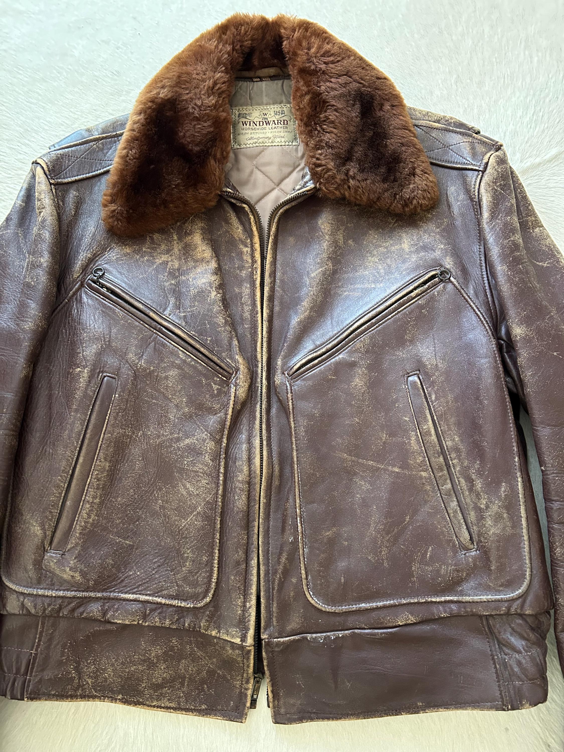 1950's WINDWARD Horsehide Leather Jacket - Etsy
