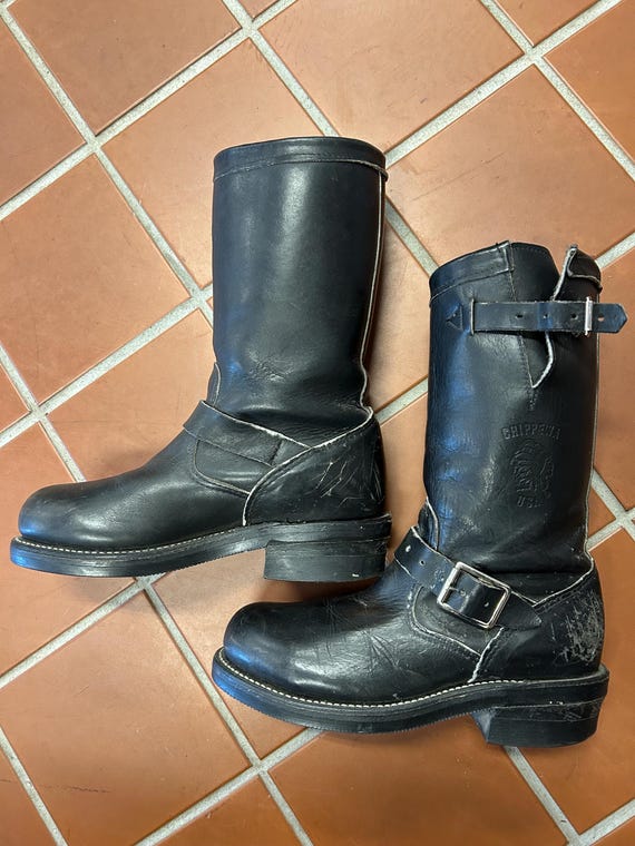 Chippewa Vintage Engineer Boots - Etsy